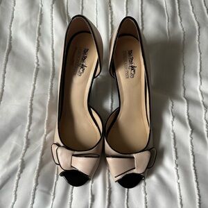 Coach Open Toe Heels